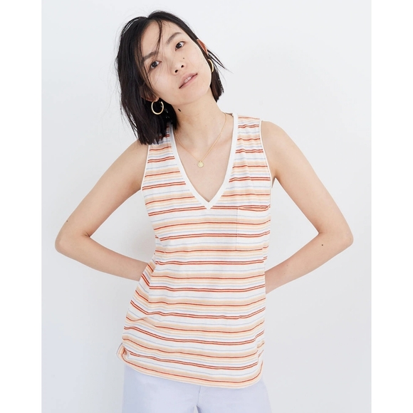 Madewell Tops - Madewell Whisper Cotton Pocket Tank Top